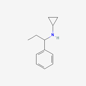 molecular formula C12H17N B3306189 Cyclopropyl-(1-phenyl-propyl)-amine CAS No. 926230-15-1