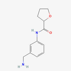 N-[3-(aminomethyl)phenyl]oxolane-2-carboxamide