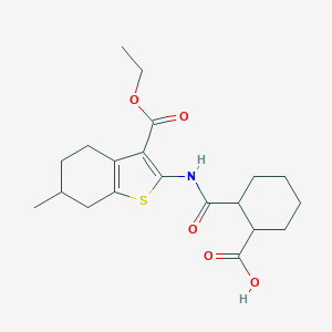 2-({[3-(Ethoxycarbonyl)-6-methyl-4,5,6,7-tetrahydro-1-benzothien-2-yl]amino}carbonyl)cyclohexanecarboxylic acid