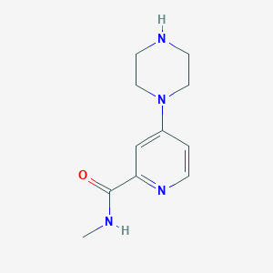 molecular formula C11H16N4O B3306241 N-Methyl-4-piperazin-1-ylpyridine-2-carboxamide CAS No. 926244-85-1