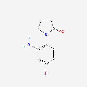 molecular formula C10H11FN2O B3306244 1-(2-Amino-4-fluorophenyl)pyrrolidin-2-one CAS No. 926245-12-7