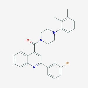 molecular formula C28H26BrN3O B330625 2-(3-Bromophenyl)-4-{[4-(2,3-dimethylphenyl)-1-piperazinyl]carbonyl}quinoline 