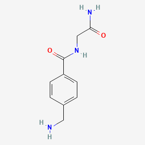 2-{[4-(Aminomethyl)phenyl]formamido}acetamide