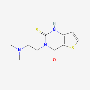 molecular formula C10H13N3OS2 B3306304 3-[2-(二甲氨基)乙基]-2-硫代-3H,4H-噻吩并[3,2-d]嘧啶-4-酮 CAS No. 926254-25-3