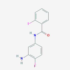 molecular formula C13H10FIN2O B3306323 N-(3-氨基-4-氟苯基)-2-碘苯甲酰胺 CAS No. 926256-47-5