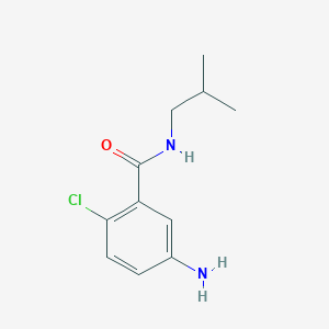 molecular formula C11H15ClN2O B3306331 5-amino-2-chloro-N-(2-methylpropyl)benzamide CAS No. 926256-91-9