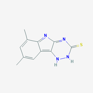 molecular formula C11H10N4S B330634 6,8-dimethyl-1,2-dihydro-[1,2,4]triazino[5,6-b]indole-3-thione 