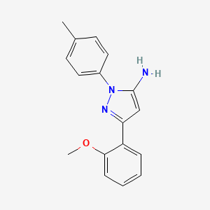 3-(2-methoxyphenyl)-1-(4-methylphenyl)-1H-pyrazol-5-amine