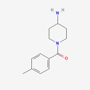 molecular formula C13H18N2O B3306363 1-(4-甲基苯甲酰)-4-哌啶胺 CAS No. 926259-94-1