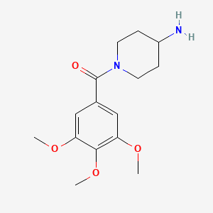molecular formula C15H22N2O4 B3306376 1-(3,4,5-Trimethoxybenzoyl)piperidin-4-amine hydrochloride CAS No. 926261-50-9