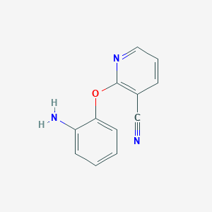 molecular formula C12H9N3O B3306379 2-(2-Aminophenoxy)pyridine-3-carbonitrile CAS No. 926261-53-2