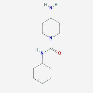 molecular formula C12H23N3O B3306387 4-氨基-N-环己基哌啶-1-甲酰胺 CAS No. 926264-79-1