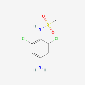 molecular formula C7H8Cl2N2O2S B3306389 N-(4-amino-2,6-dichlorophenyl)methanesulfonamide CAS No. 926265-82-9