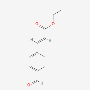 molecular formula C12H12O3 B3306436 (E)-Ethyl 3-(4-formylphenyl)acrylate CAS No. 92636-26-5