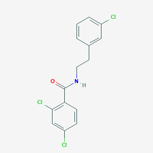 molecular formula C15H12Cl3NO B330644 2,4-dichloro-N-[2-(3-chlorophenyl)ethyl]benzamide 