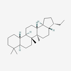 molecular formula C27H46 B3306451 17beta(H),21beta(H)-25,28,30-TRISNORHOPANE CAS No. 92692-42-7