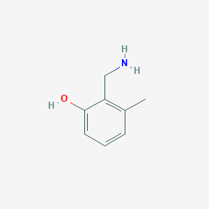molecular formula C8H11NO B3306465 2-(Aminomethyl)-3-methylphenol CAS No. 92705-80-1