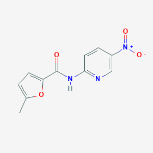 molecular formula C11H9N3O4 B330647 N-{5-nitro-2-pyridinyl}-5-methyl-2-furamide 