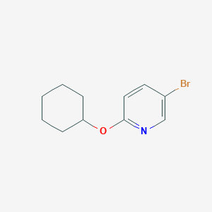 molecular formula C11H14BrNO B3306472 5-Bromo-2-(cyclohexyloxy)pyridine CAS No. 927202-78-6