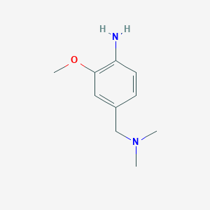 molecular formula C10H16N2O B3306483 4-[(二甲氨基)甲基]-2-甲氧基苯胺 CAS No. 927672-81-9