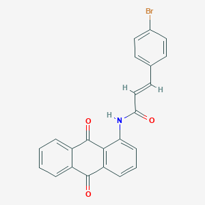 molecular formula C23H14BrNO3 B330649 3-(4-bromophenyl)-N-(9,10-dioxo-9,10-dihydro-1-anthracenyl)acrylamide 