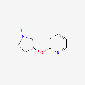 molecular formula C9H12N2O B3306495 (R)-2-(Pyrrolidin-3-yloxy)-pyridine CAS No. 927691-31-4