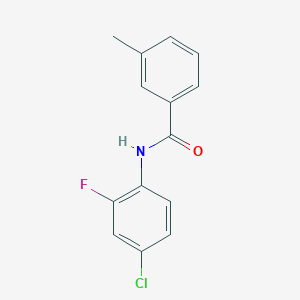 molecular formula C14H11ClFNO B330653 N-(4-chloro-2-fluorophenyl)-3-methylbenzamide 