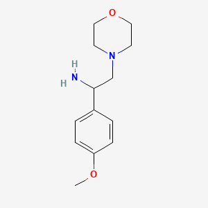 1-(4-Methoxyphenyl)-2-morpholin-4-ylethanamine
