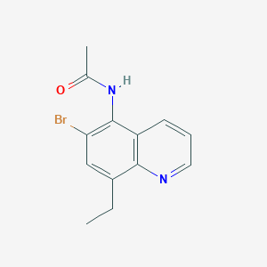 molecular formula C13H13BrN2O B3306609 N-(6-Bromo-8-ethylquinolin-5-yl)acetamide CAS No. 92849-19-9