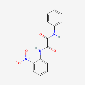 molecular formula C14H11N3O4 B3306625 N1-(2-nitrophenyl)-N2-phenyloxalamide CAS No. 92882-79-6