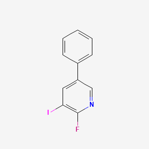 molecular formula C11H7FIN B3306634 2-Fluoro-3-iodo-5-phenylpyridine CAS No. 928822-81-5