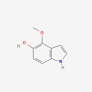 molecular formula C9H9NO2 B3306664 4-methoxy-1H-indol-5-ol CAS No. 929045-64-7