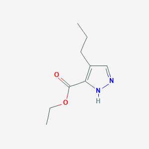 molecular formula C9H14N2O2 B3306711 Ethyl 4-propyl-1H-pyrazole-3-carboxylate CAS No. 92939-26-9