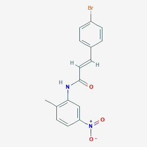 molecular formula C16H13BrN2O3 B330686 (2E)-3-(4-bromophenyl)-N-(2-methyl-5-nitrophenyl)prop-2-enamide 