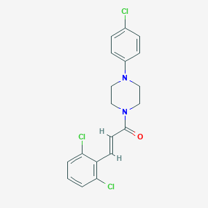 molecular formula C19H17Cl3N2O B330689 1-(4-Chlorophenyl)-4-[3-(2,6-dichlorophenyl)acryloyl]piperazine 