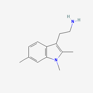 molecular formula C13H18N2 B3306924 2-(1,2,6-Trimethylindol-3-yl)ethanamine CAS No. 929964-52-3