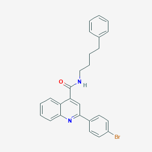 molecular formula C26H23BrN2O B330693 2-(4-bromophenyl)-N-(4-phenylbutyl)quinoline-4-carboxamide 