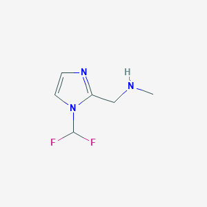 {[1-(difluoromethyl)-1H-imidazol-2-yl]methyl}(methyl)amine