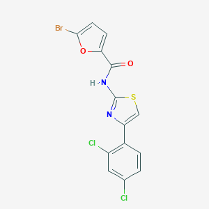 molecular formula C14H7BrCl2N2O2S B330700 5-bromo-N-[4-(2,4-dichlorophenyl)-1,3-thiazol-2-yl]furan-2-carboxamide 
