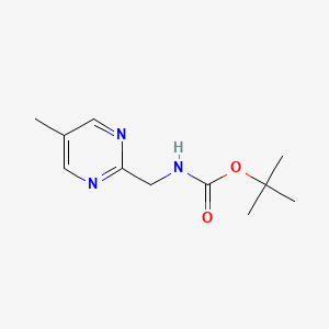 molecular formula C11H17N3O2 B3307021 tert-Butyl ((5-methylpyrimidin-2-yl)methyl)carbamate CAS No. 930272-56-3