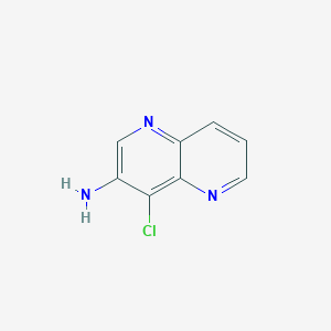 molecular formula C8H6ClN3 B3307023 4-Chloro-1,5-naphthyridin-3-amine CAS No. 930276-73-6