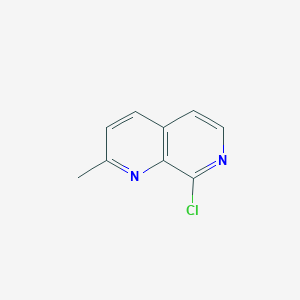 molecular formula C9H7ClN2 B3307028 8-Chloro-2-methyl-1,7-naphthyridine CAS No. 930302-88-8