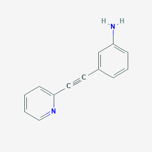 molecular formula C13H10N2 B3307033 3-[2-(吡啶-2-基)乙炔基]苯胺 CAS No. 930395-74-7