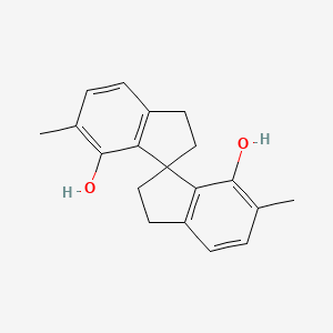 molecular formula C19H20O2 B3307046 6,6'-Dimethyl-2,2',3,3'-tetrahydro-1,1'-spirobi[indene]-7,7'-diol CAS No. 930784-54-6