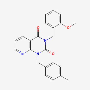 molecular formula C23H21N3O3 B3307081 3-(2-methoxybenzyl)-1-(4-methylbenzyl)pyrido[2,3-d]pyrimidine-2,4(1H,3H)-dione CAS No. 931340-20-4