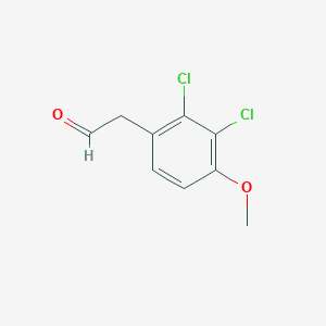 molecular formula C9H8Cl2O2 B3307083 2-(2,3-Dichloro-4-methoxyphenyl)acetaldehyde CAS No. 93135-13-8