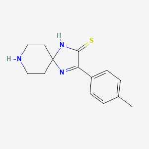 3-(4-Methylphenyl)-1,4,8-triazaspiro[4.5]dec-3-ene-2-thione