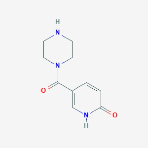 molecular formula C10H13N3O2 B3307166 5-(piperazine-1-carbonyl)pyridin-2(1H)-one CAS No. 932114-29-9