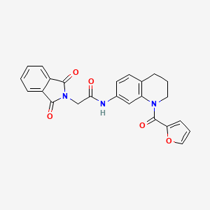 2-(1,3-dioxoisoindolin-2-yl)-N-(1-(furan-2-carbonyl)-1,2,3,4-tetrahydroquinolin-7-yl)acetamide