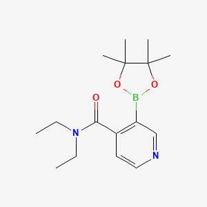 molecular formula C16H25BN2O3 B3307225 4-(Diethylcarbamoyl)pyridine-3-boronic acid pinacol ester CAS No. 932382-19-9